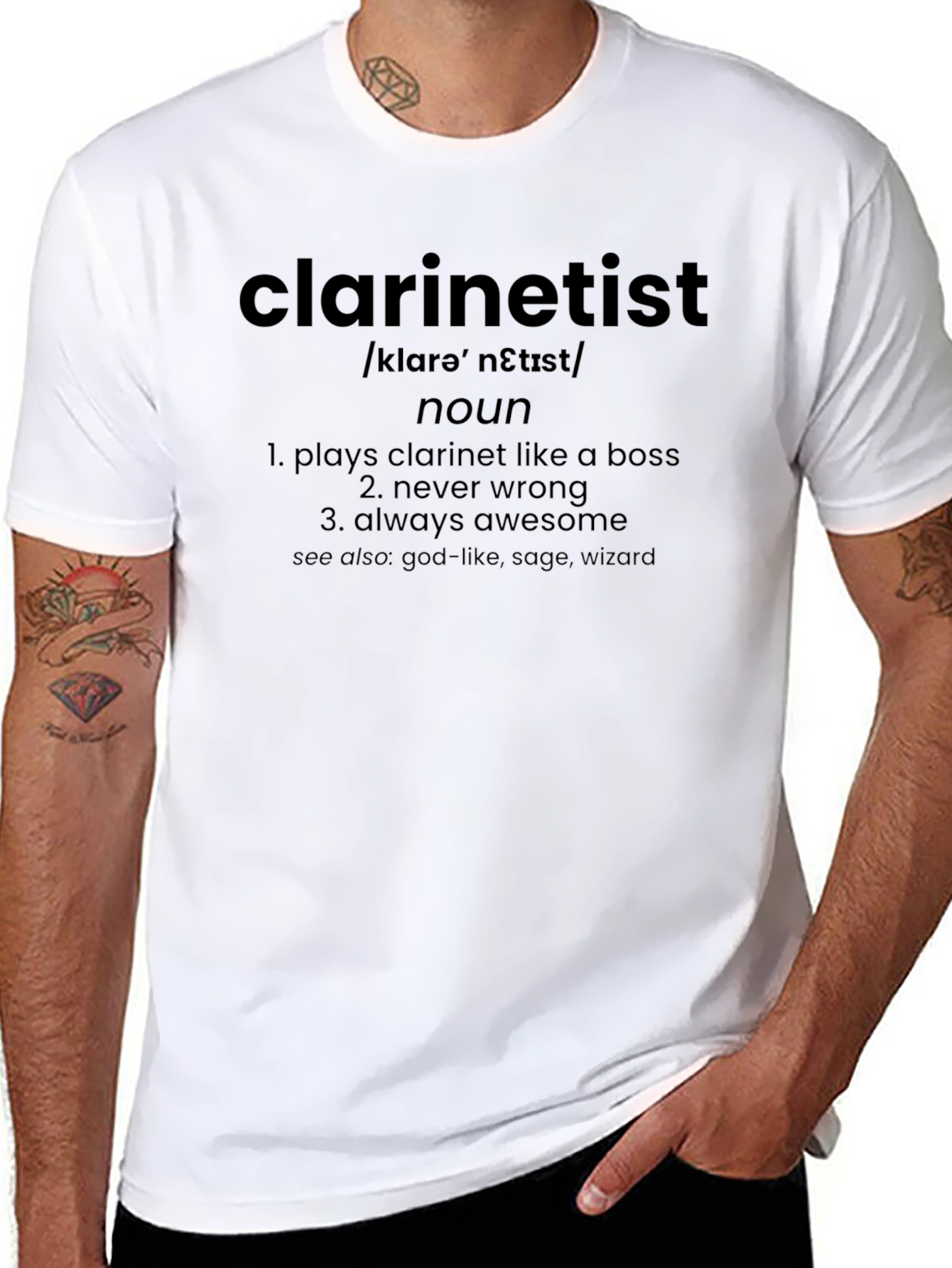 Clarinettist Definition T-Shirt - Play Clarinet Like a Boss!