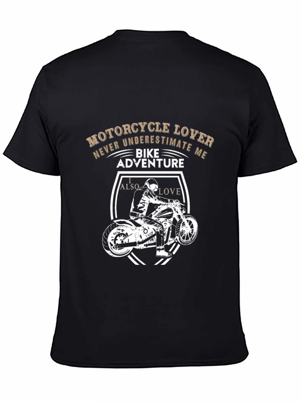 Motorcycle Lover T-Shirt - Bike Adventure Design