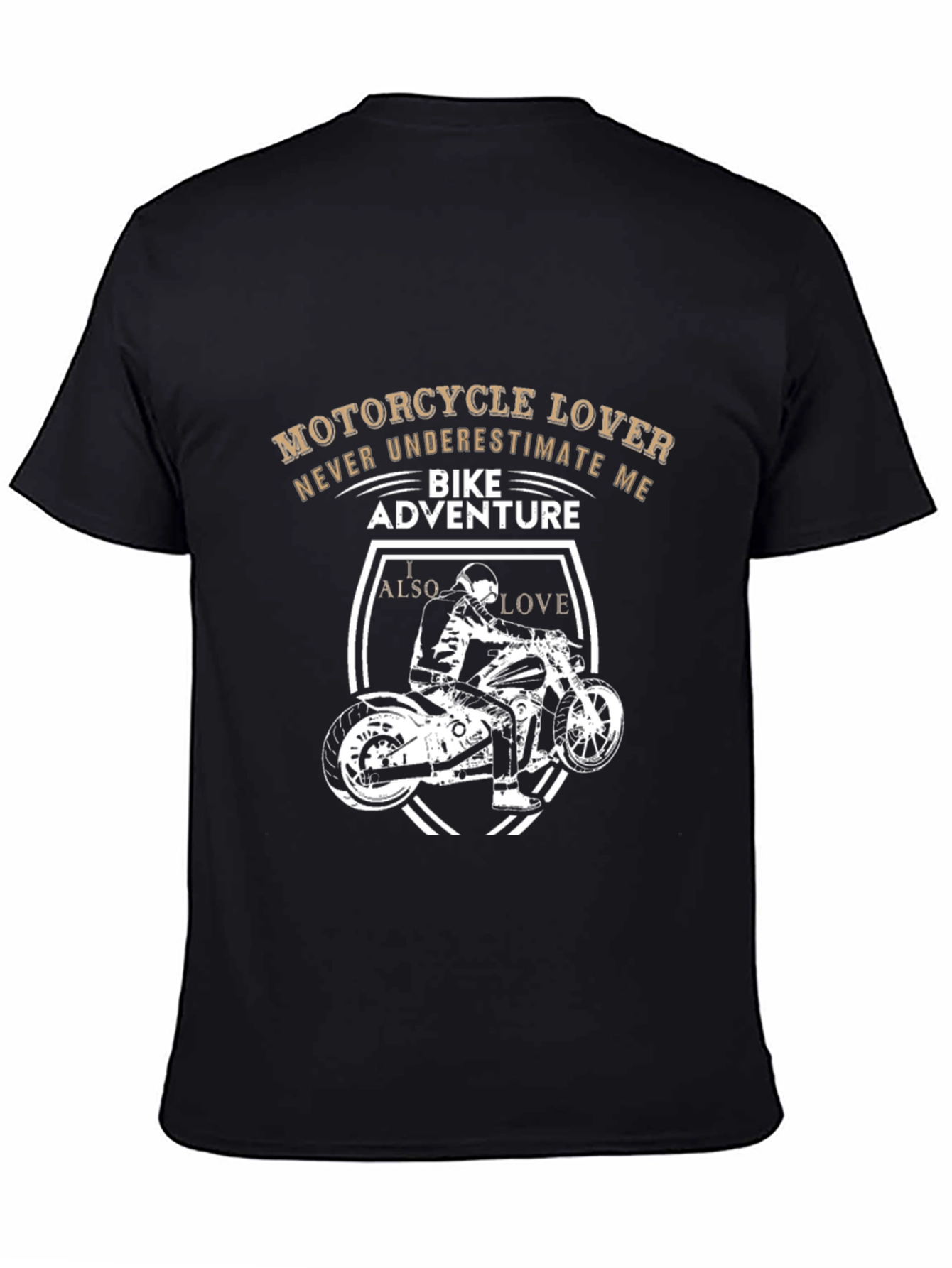 Motorcycle Lover T-Shirt - Bike Adventure Design
