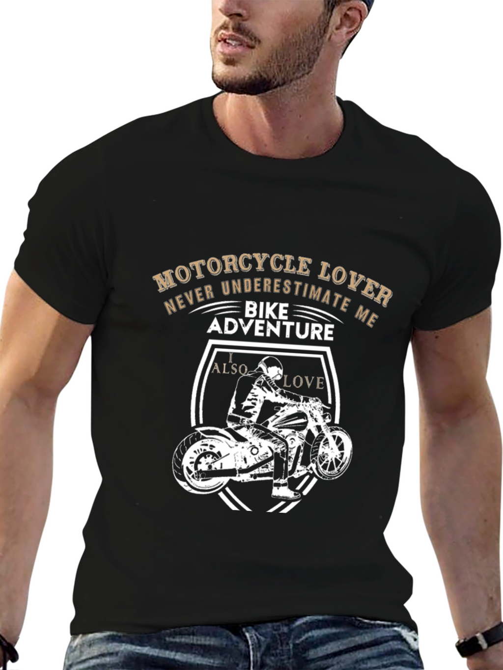 Motorcycle Lover T-Shirt - Bike Adventure Design