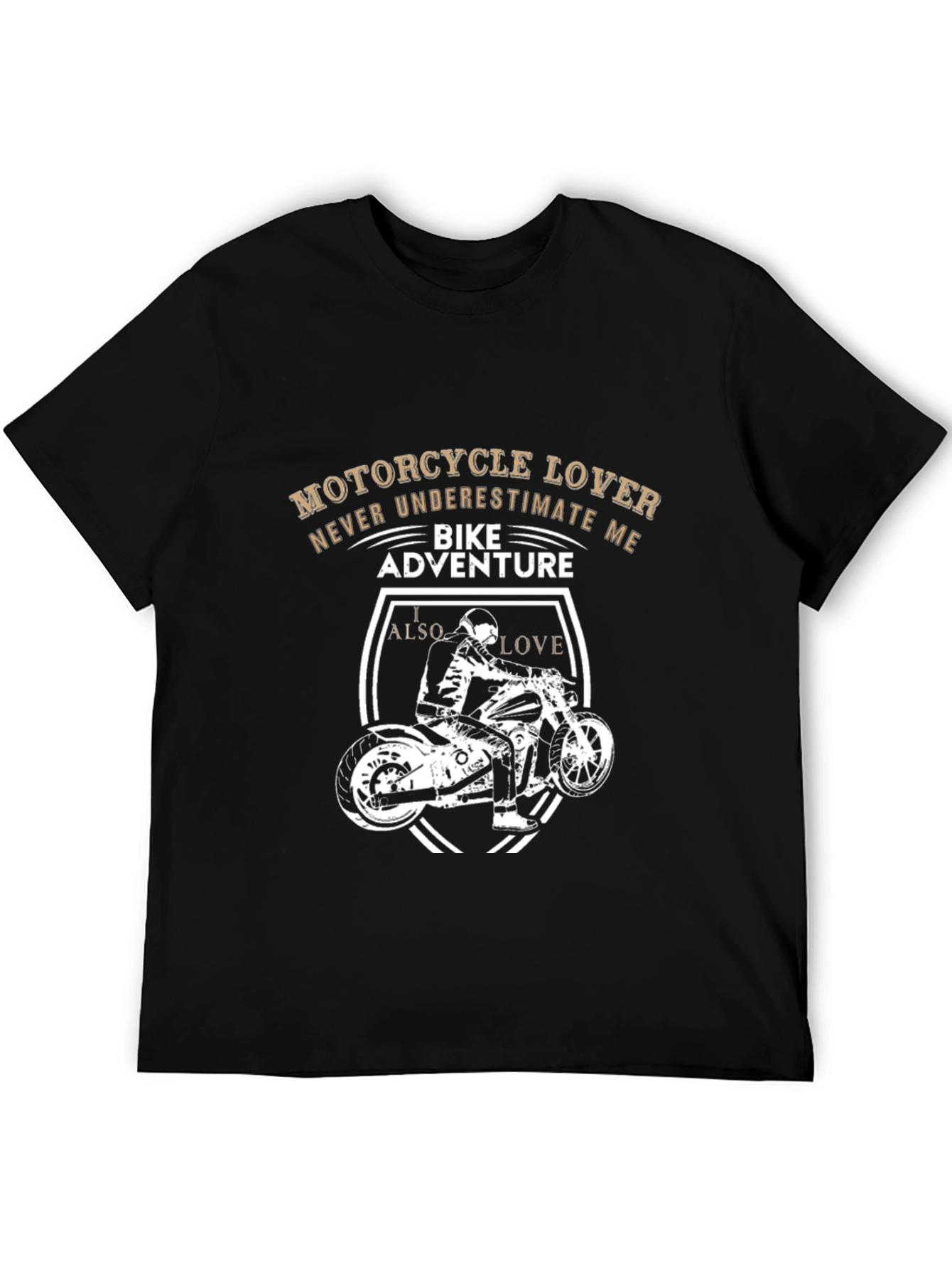 Motorcycle Lover T-Shirt - Bike Adventure Design