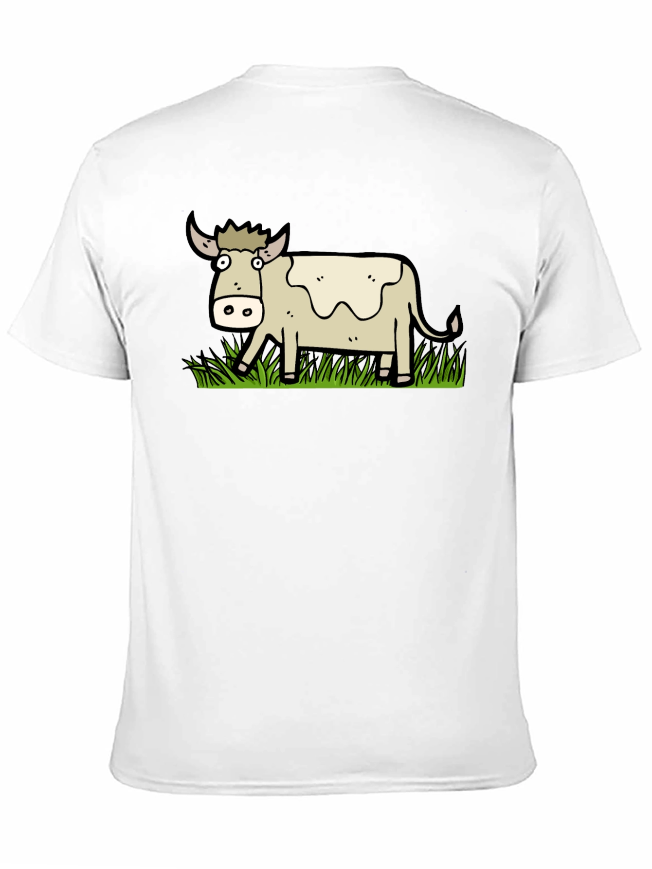 Cartoon Cow Graphic T-Shirt - Unisex