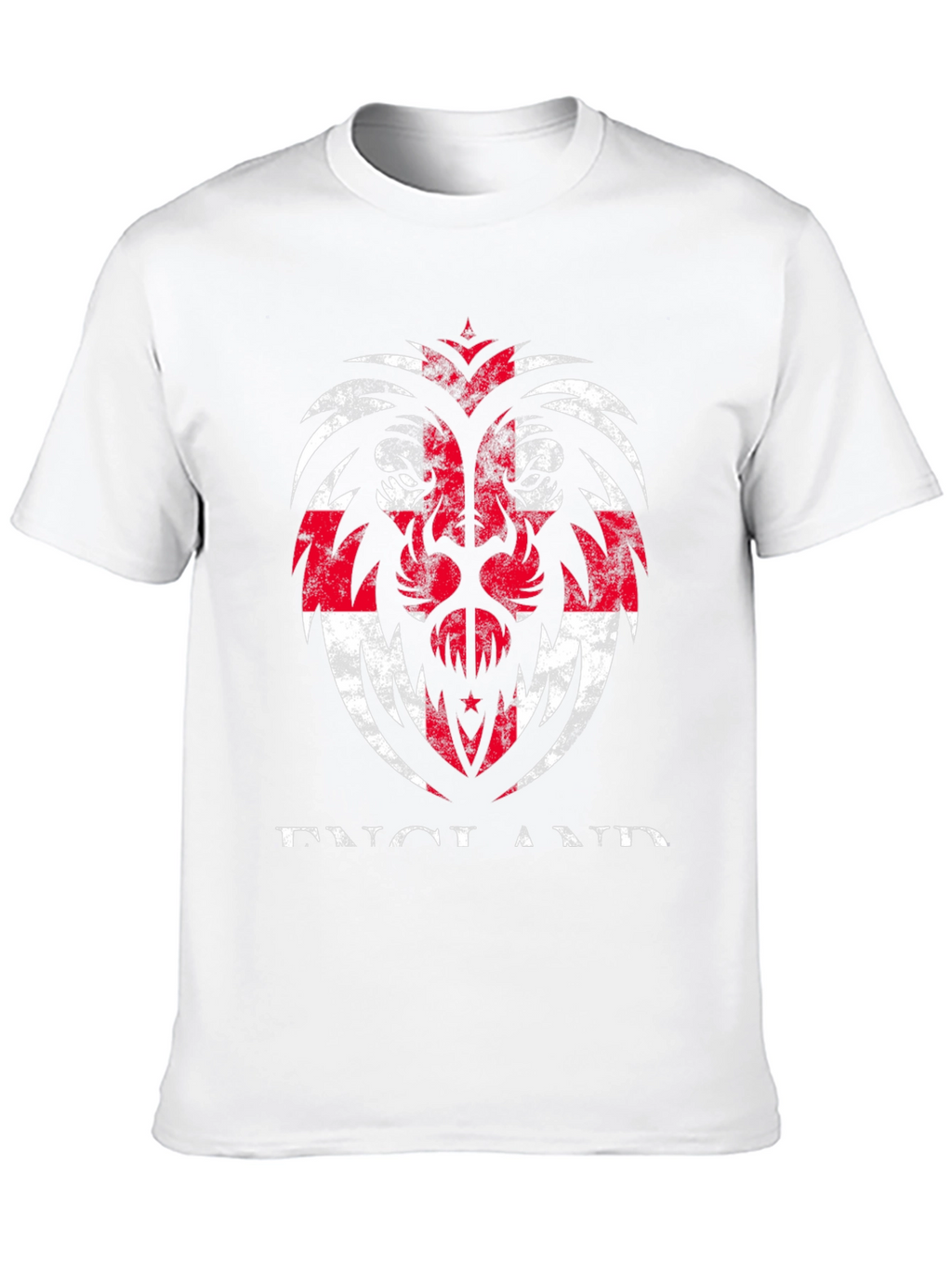 England Flag Lion Graphic T-Shirt