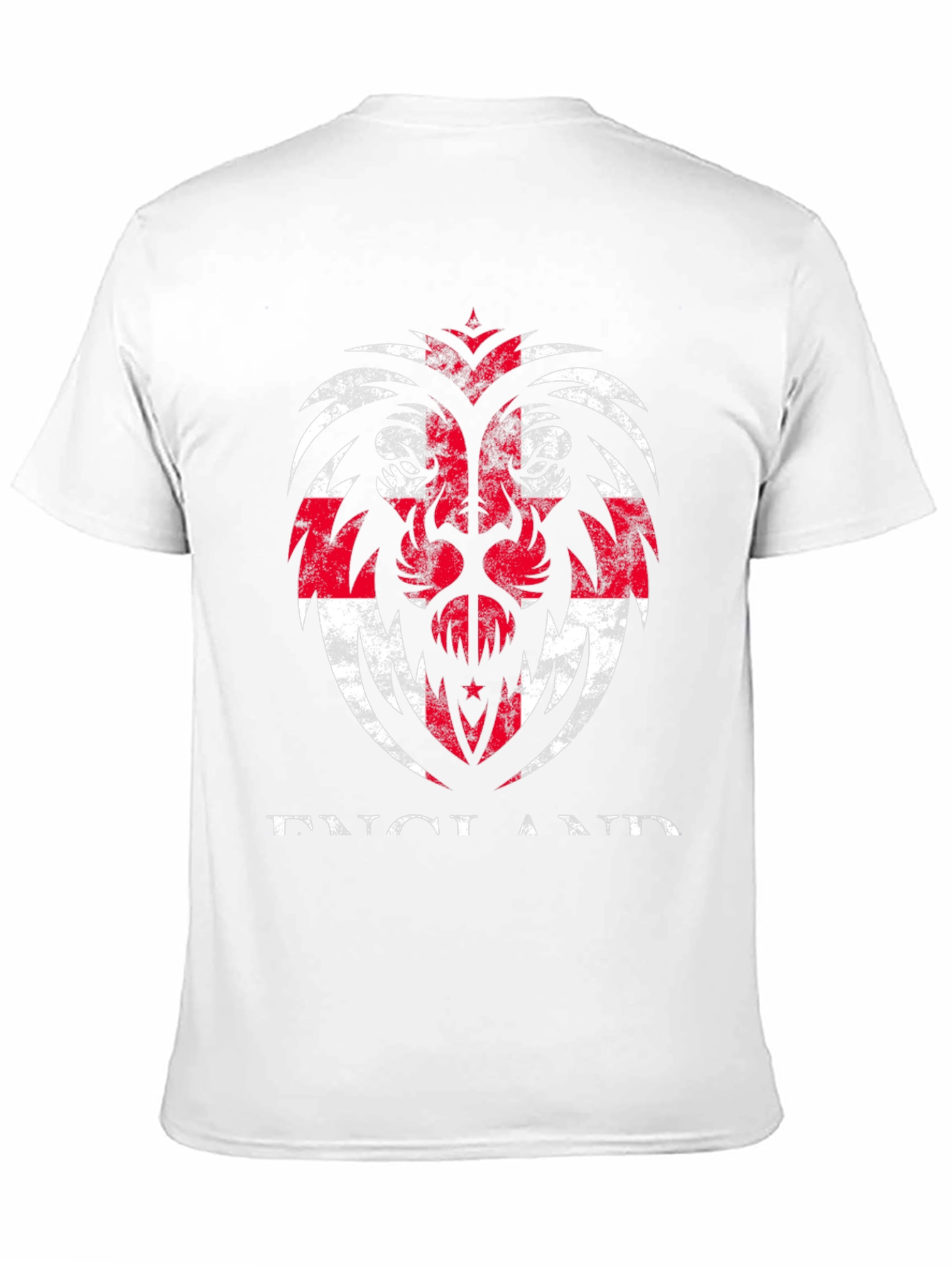 England Flag Lion Graphic T-Shirt