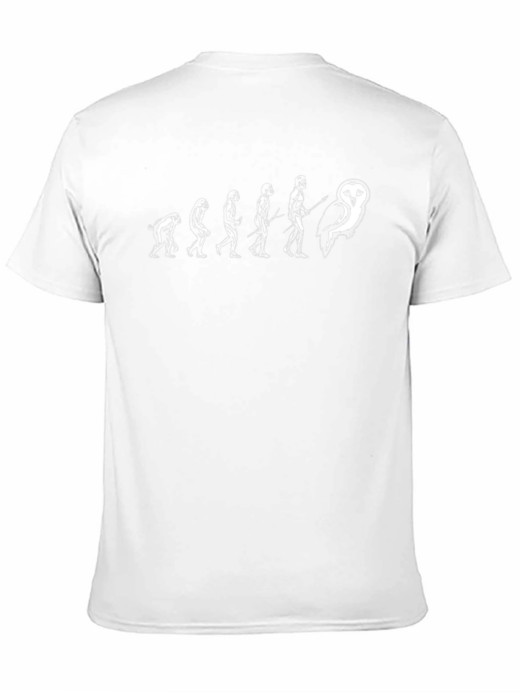 Evolution to Owl Black T-Shirt