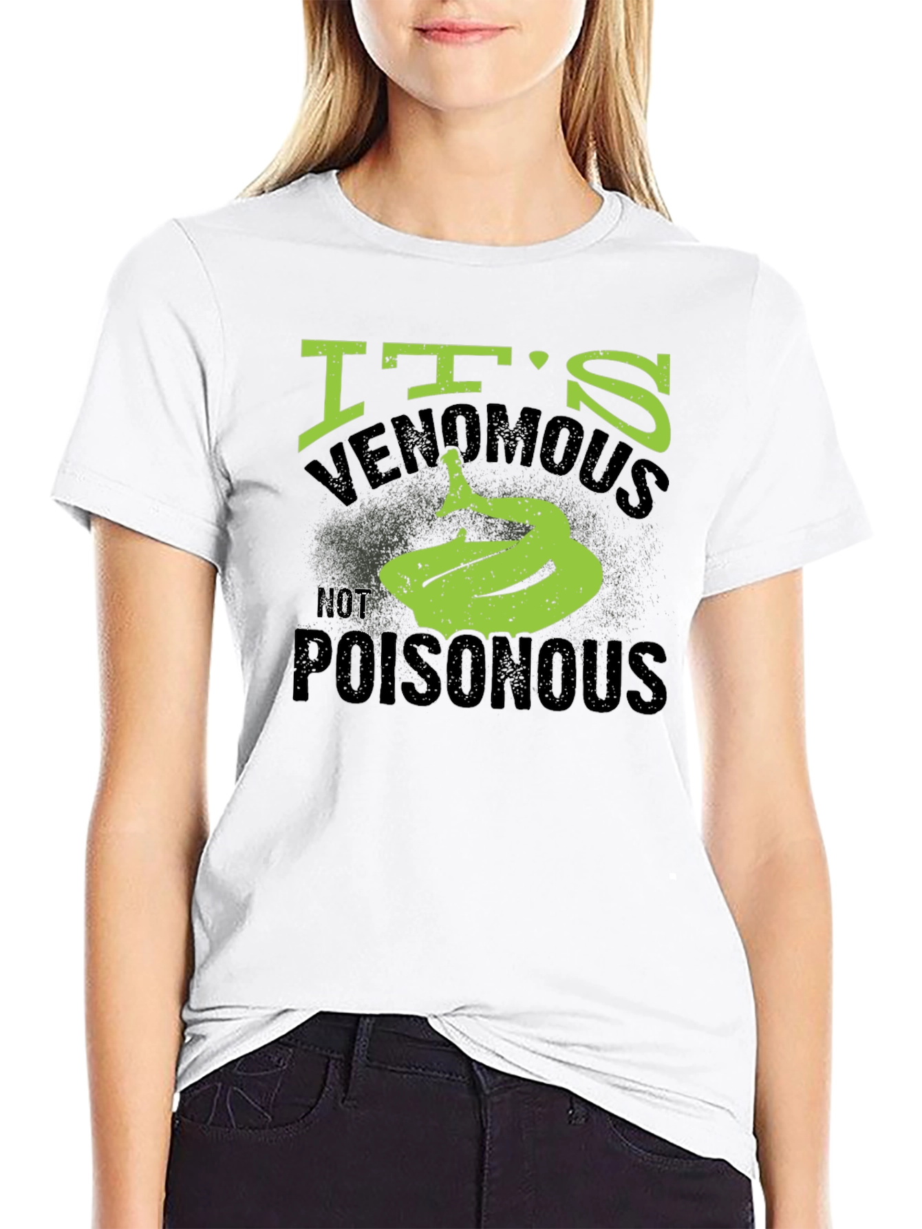 Its Venomous Not Poisonous Snake Graphic T-Shirt