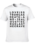 Love is Stronger Than Death Black Graphic Tee