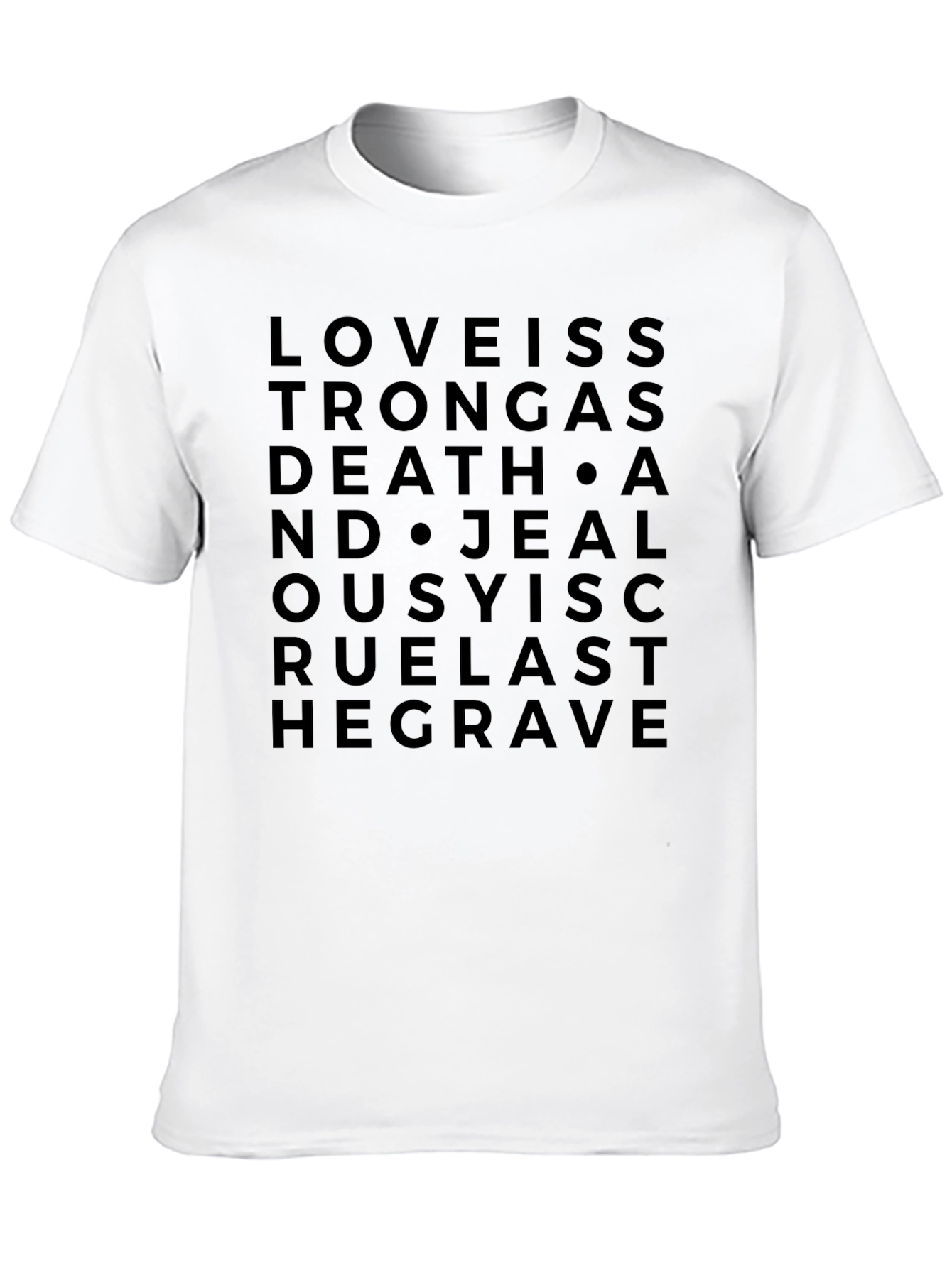 Love is Stronger Than Death Black Graphic Tee