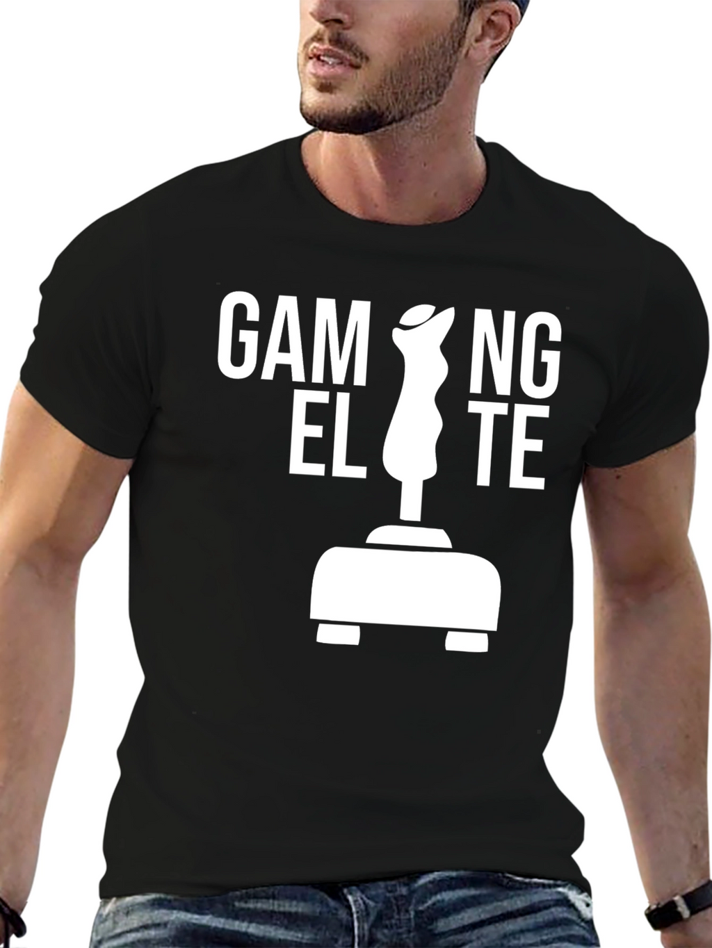 Gaming Elite T-Shirt - Retro Joystick Design