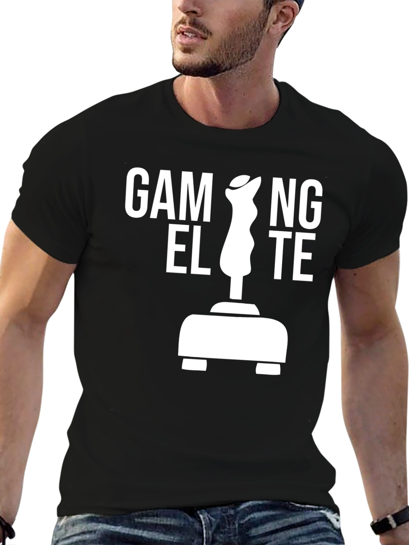 Gaming Elite T-Shirt - Retro Joystick Design
