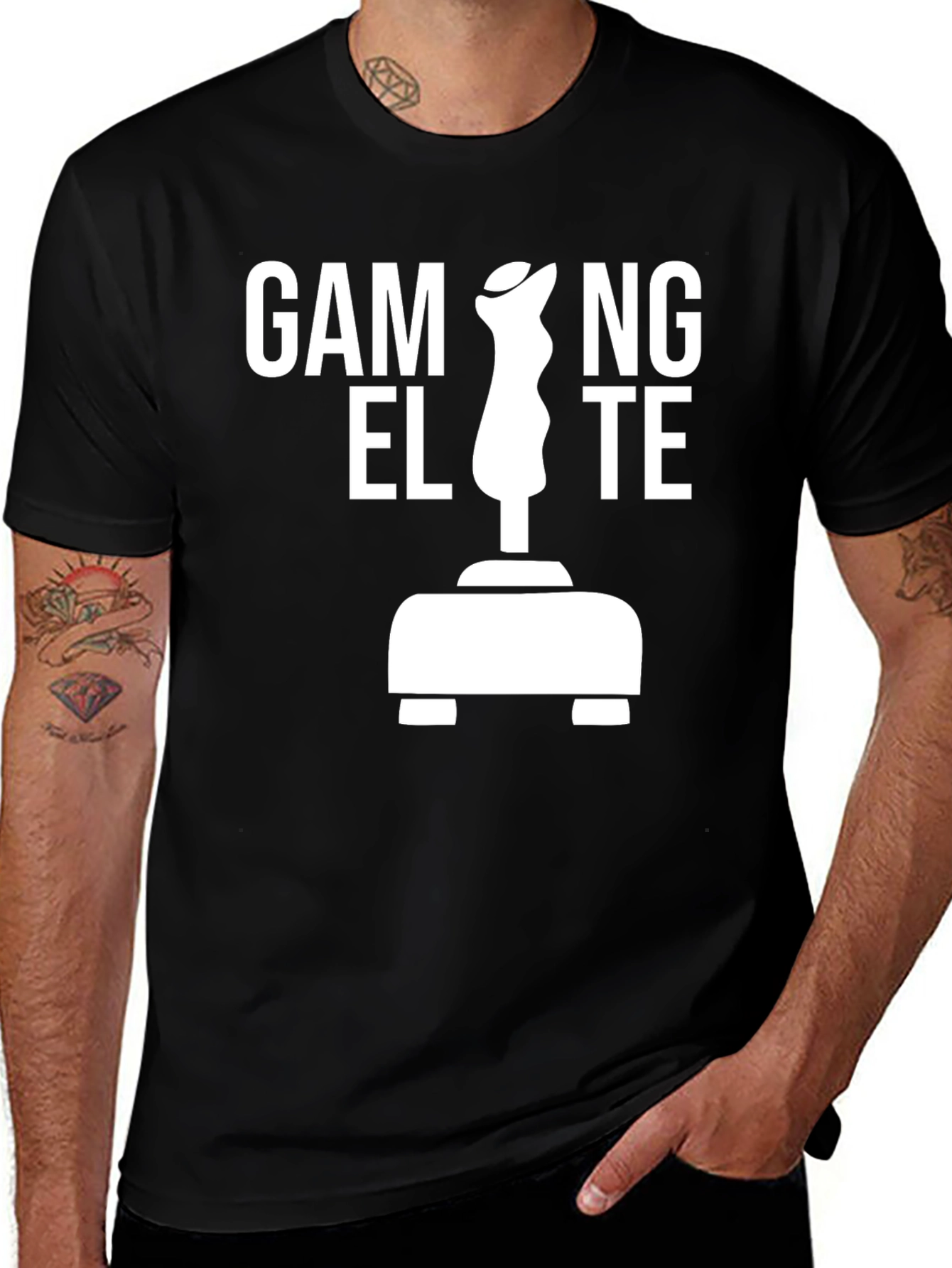 Gaming Elite T-Shirt - Retro Joystick Design