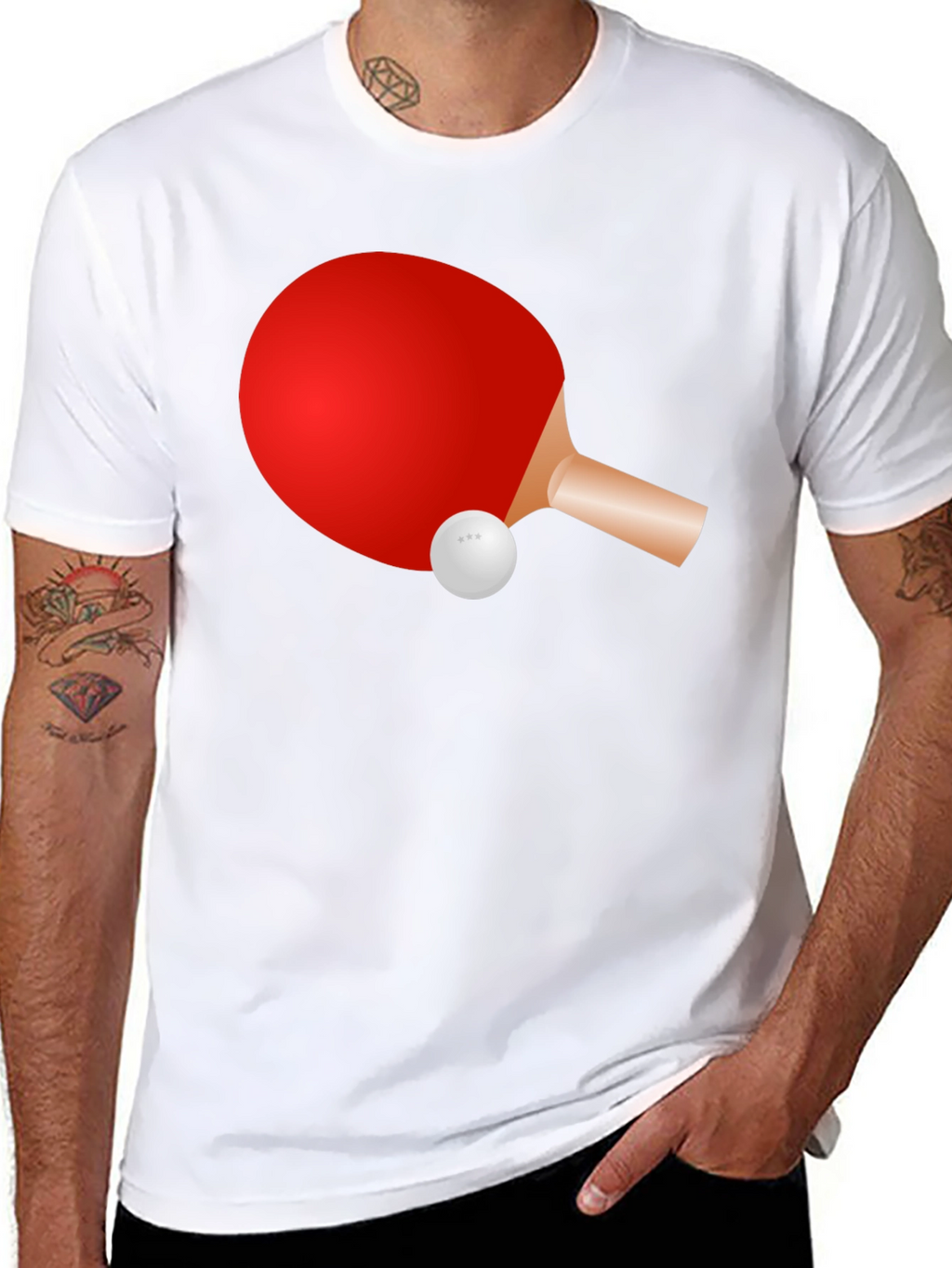Ping Pong Paddle Graphic Tee