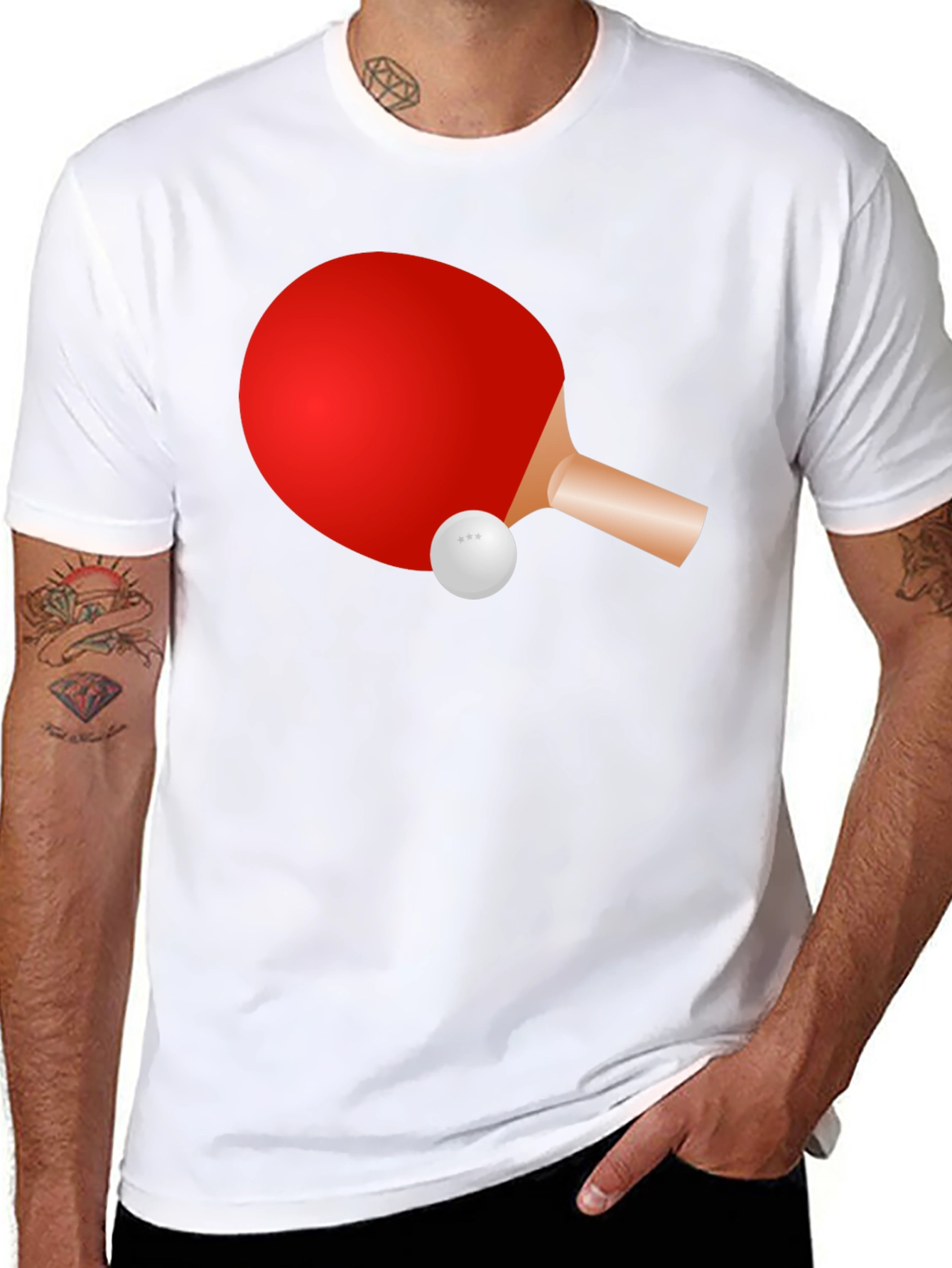 Ping Pong Paddle Graphic Tee