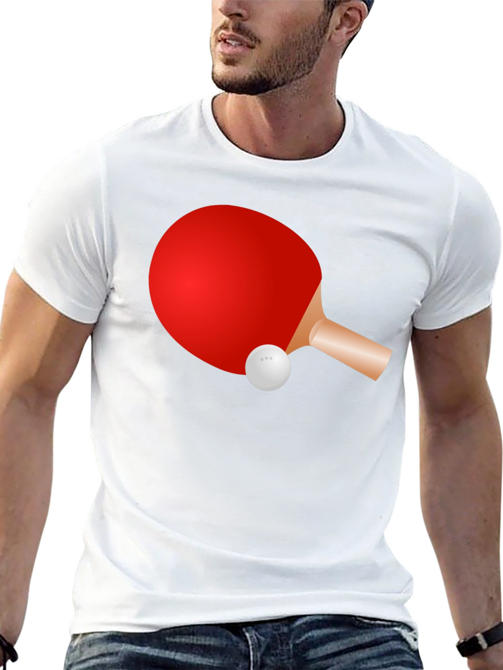 Ping Pong Paddle Graphic Tee