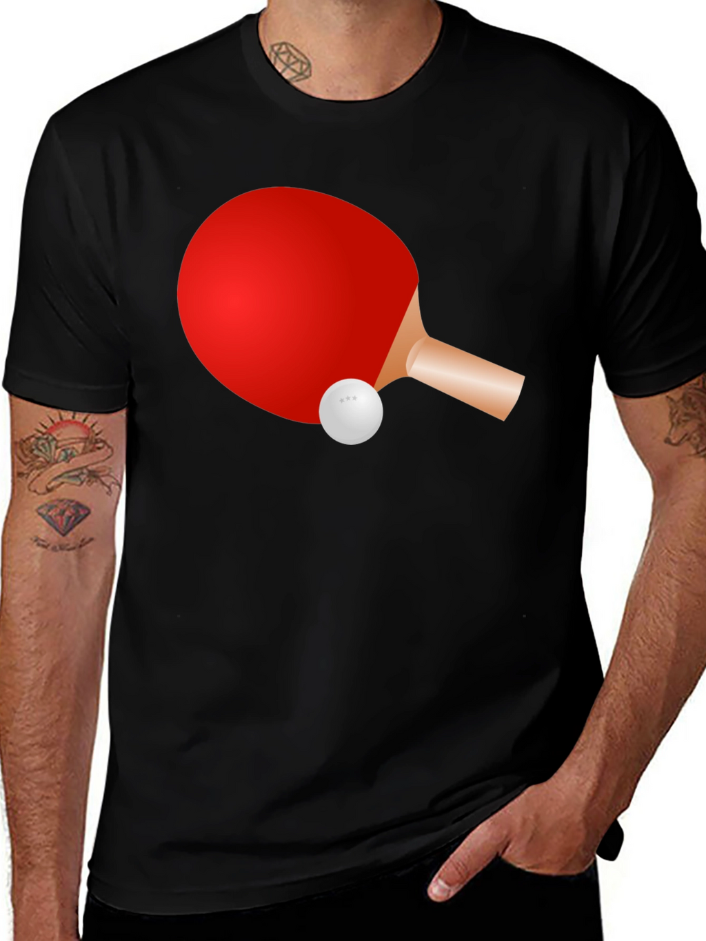 Ping Pong Paddle Graphic Tee