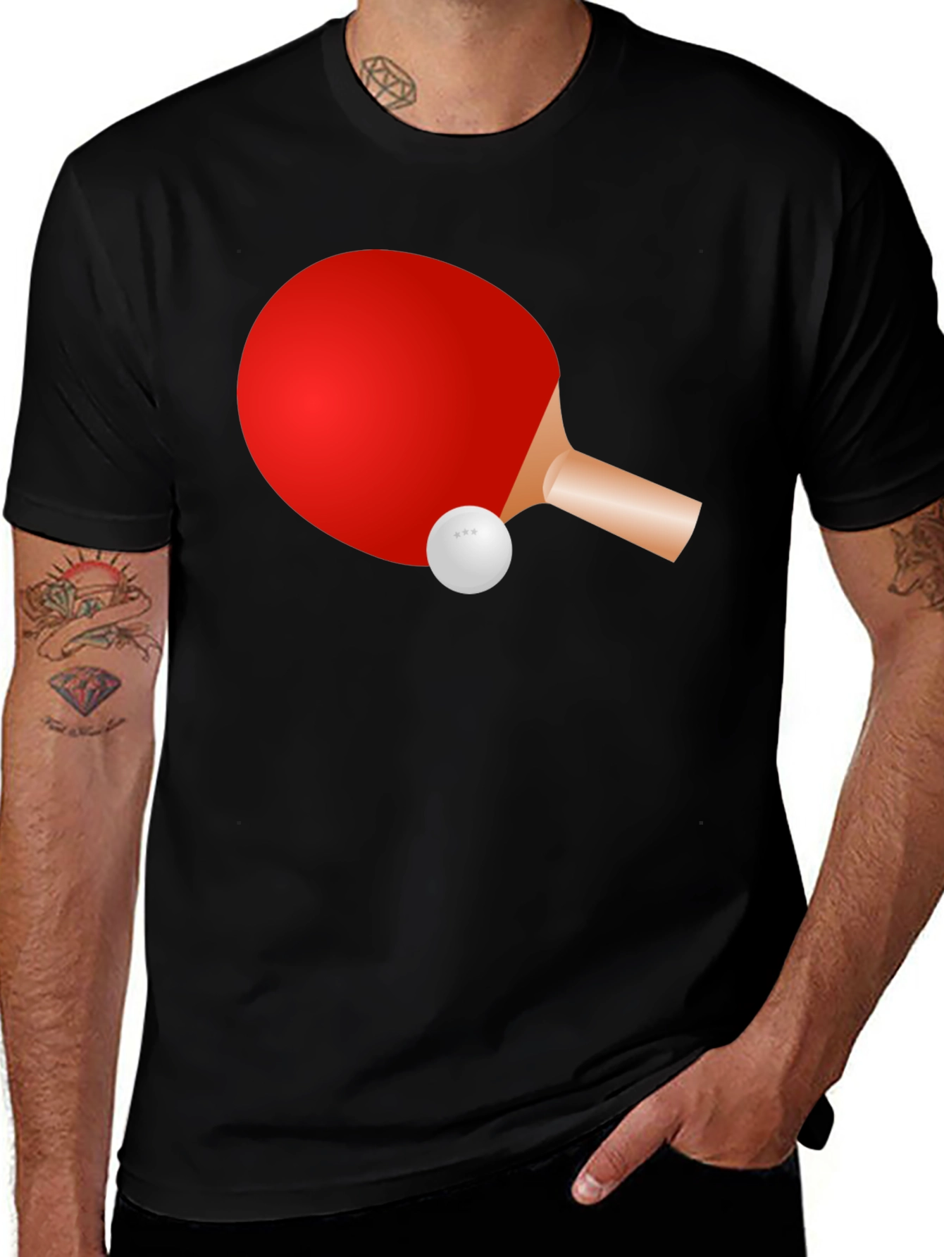 Ping Pong Paddle Graphic Tee