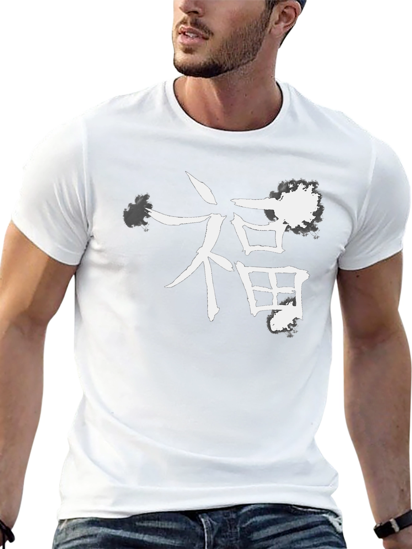 Black T-Shirt with Chinese Symbol