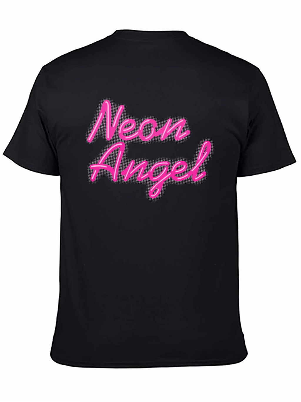 Neon Angel Black T-Shirt