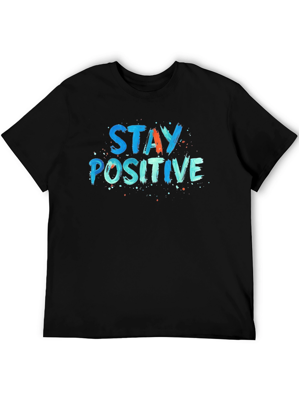 Stay Positive Graphic Tee - Black