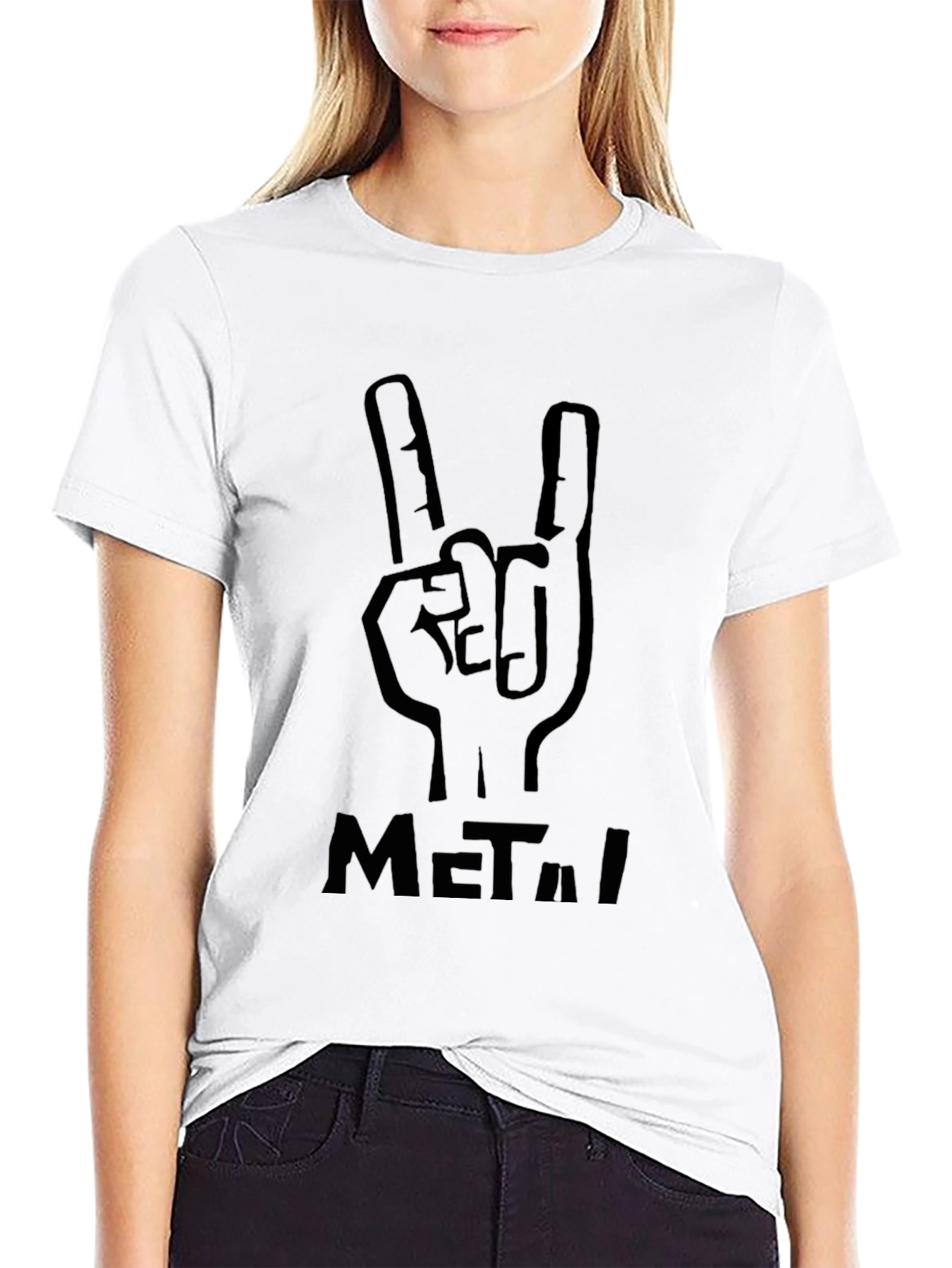 Black Metal Hand Sign T-Shirt
