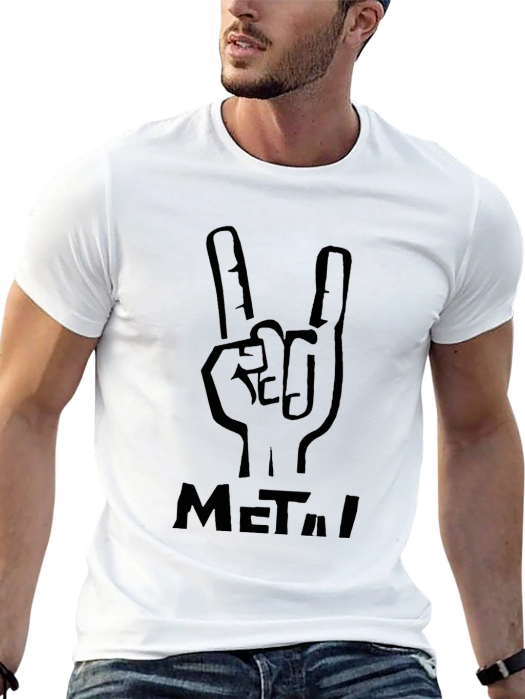Black Metal Hand Sign T-Shirt