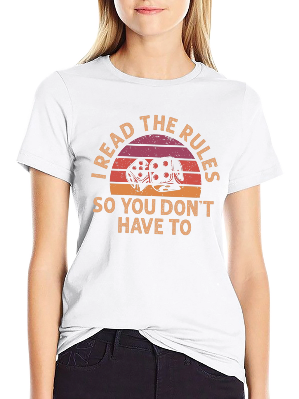 I Read the Rules T-Shirt - Dice Graphic Tee
