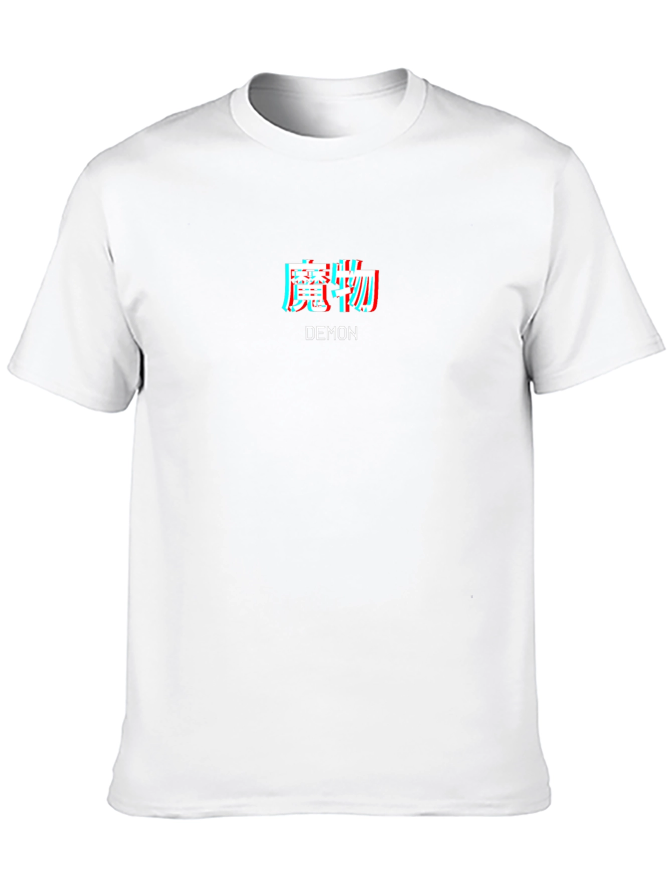 Demon Text Graphic T-Shirt - Black