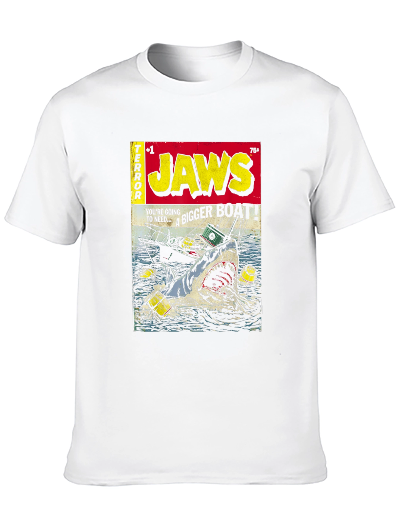 Jaws Comic Book Cover Graphic T-Shirt