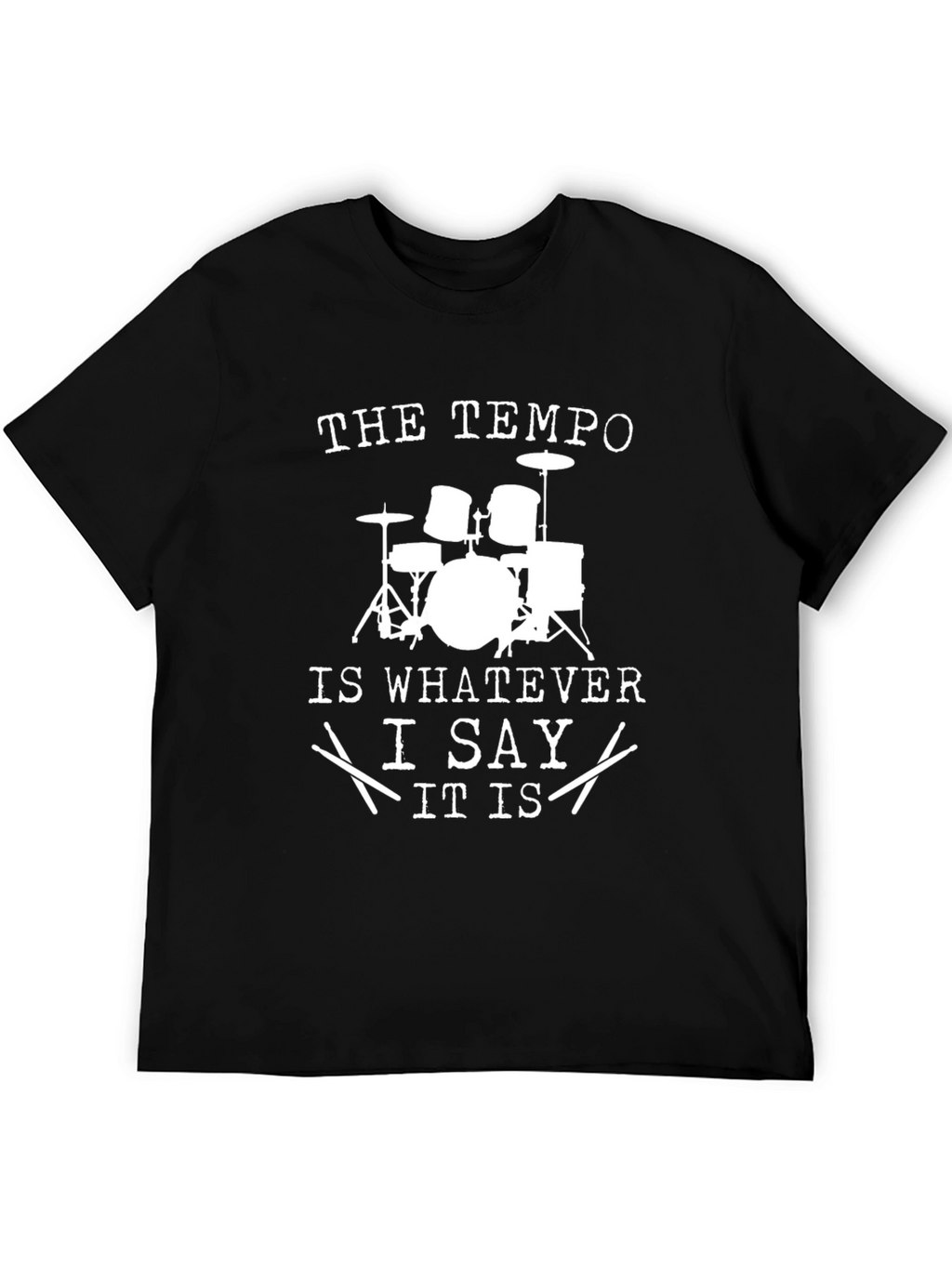 Drummer Tempo Black T-Shirt