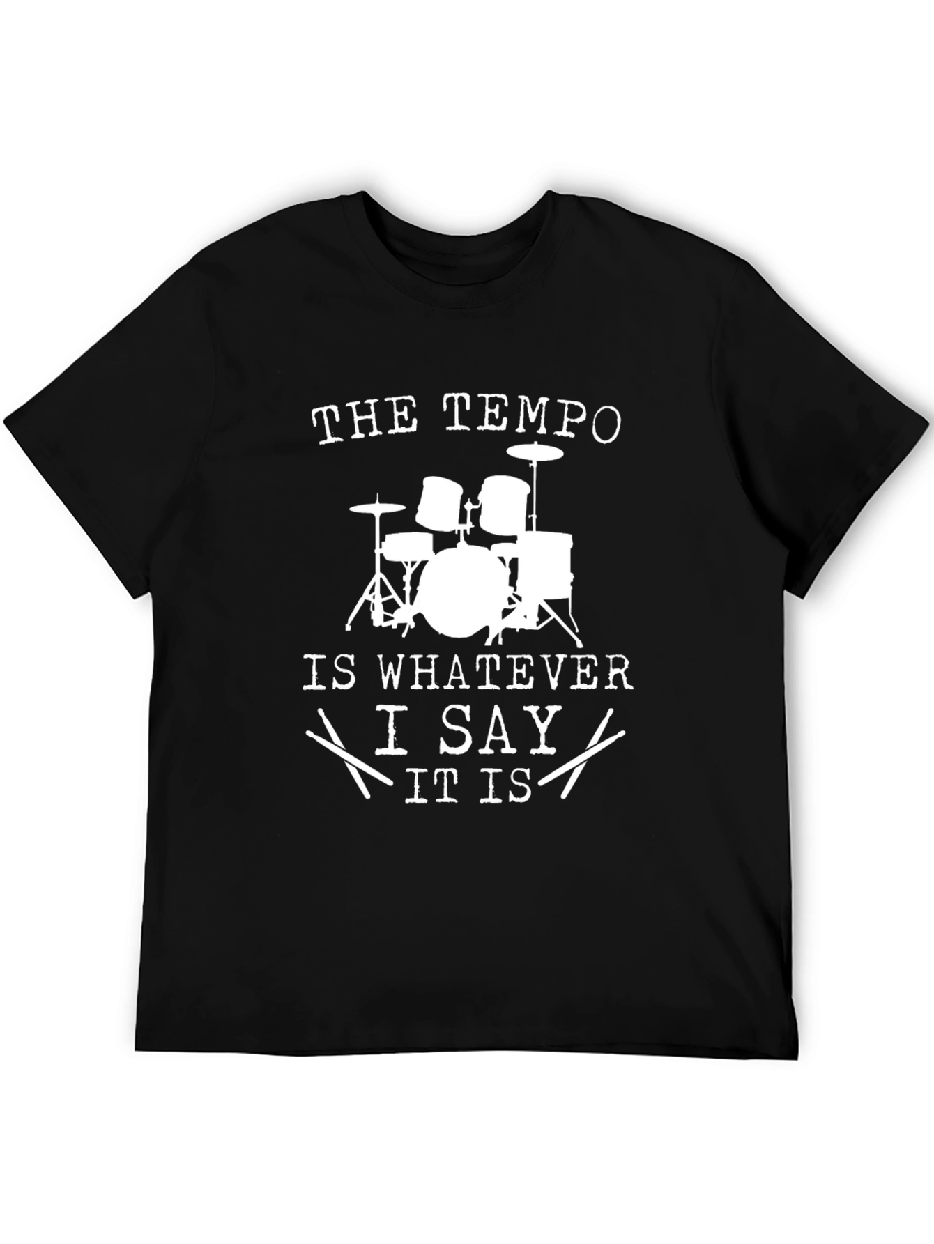 Drummer Tempo Black T-Shirt