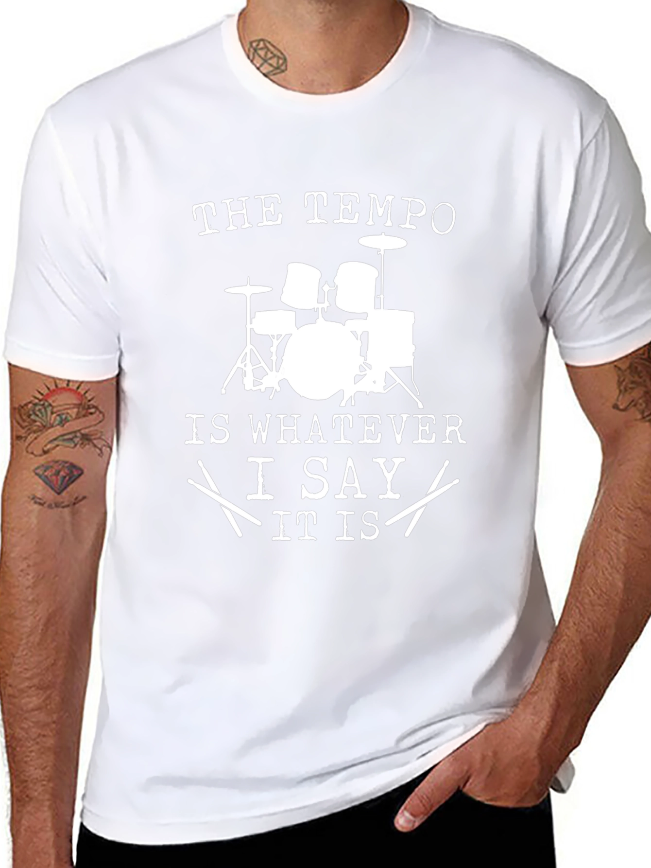 Drummer Tempo Black T-Shirt