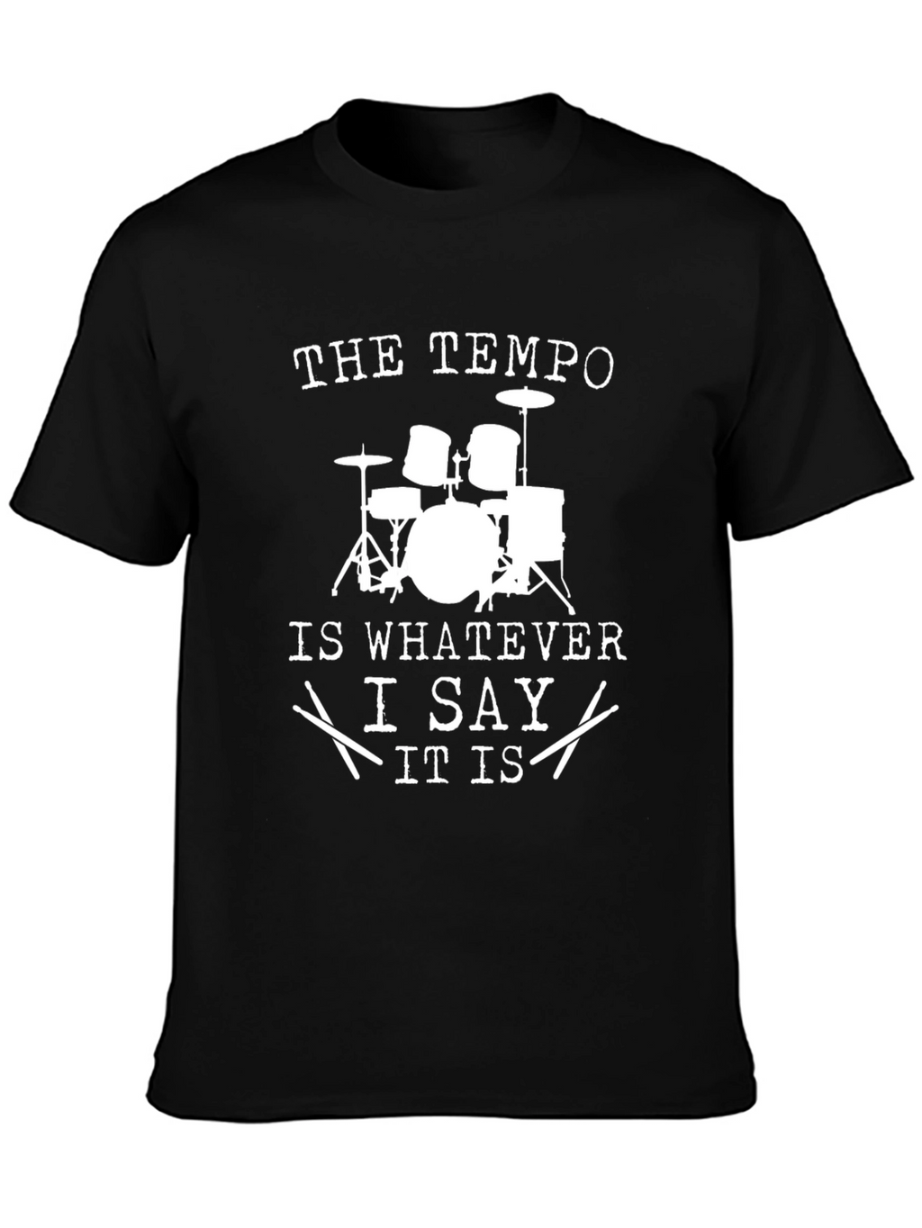 Drummer Tempo Black T-Shirt