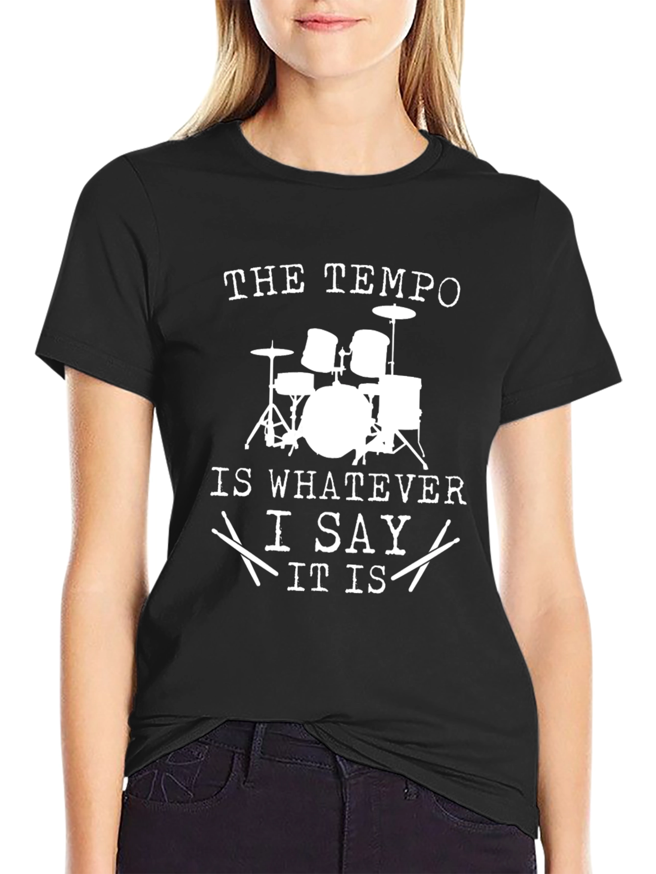 Drummer Tempo Black T-Shirt