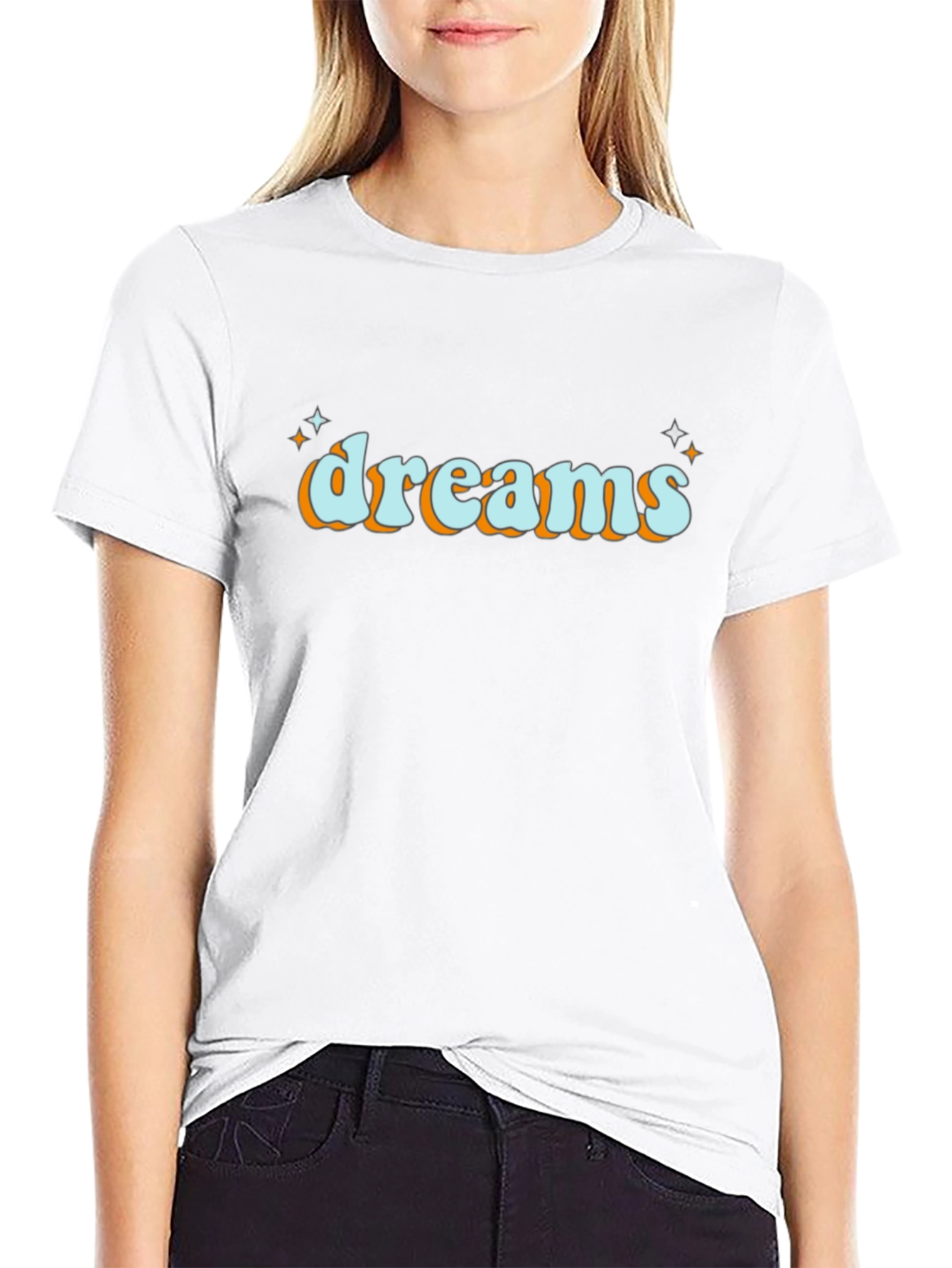 Dreams Retro Graphic Tee - Black