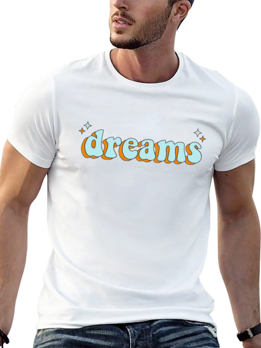 Dreams Retro Graphic Tee - Black