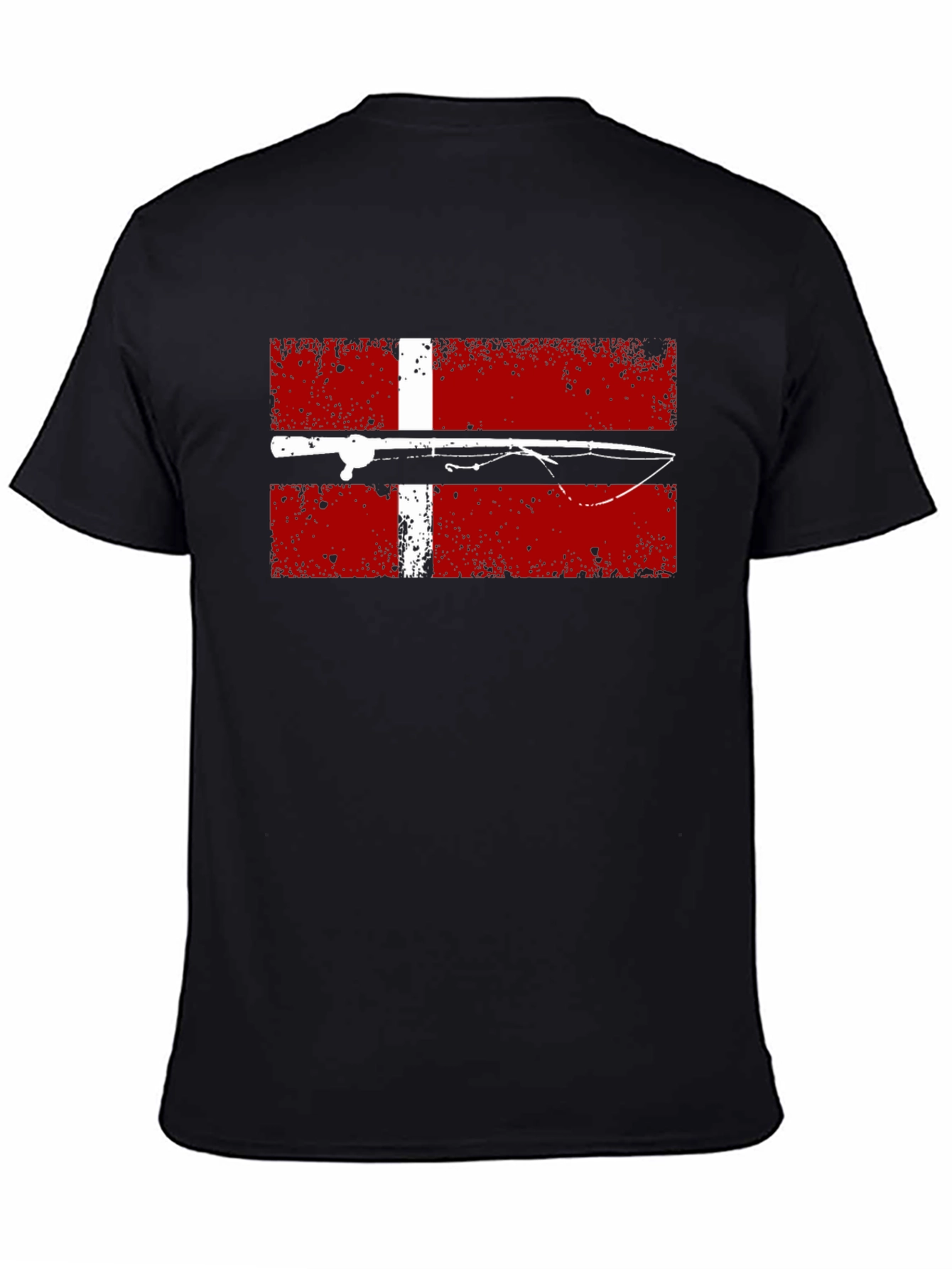 Fishing Denmark Flag T-Shirt - Angler Tee
