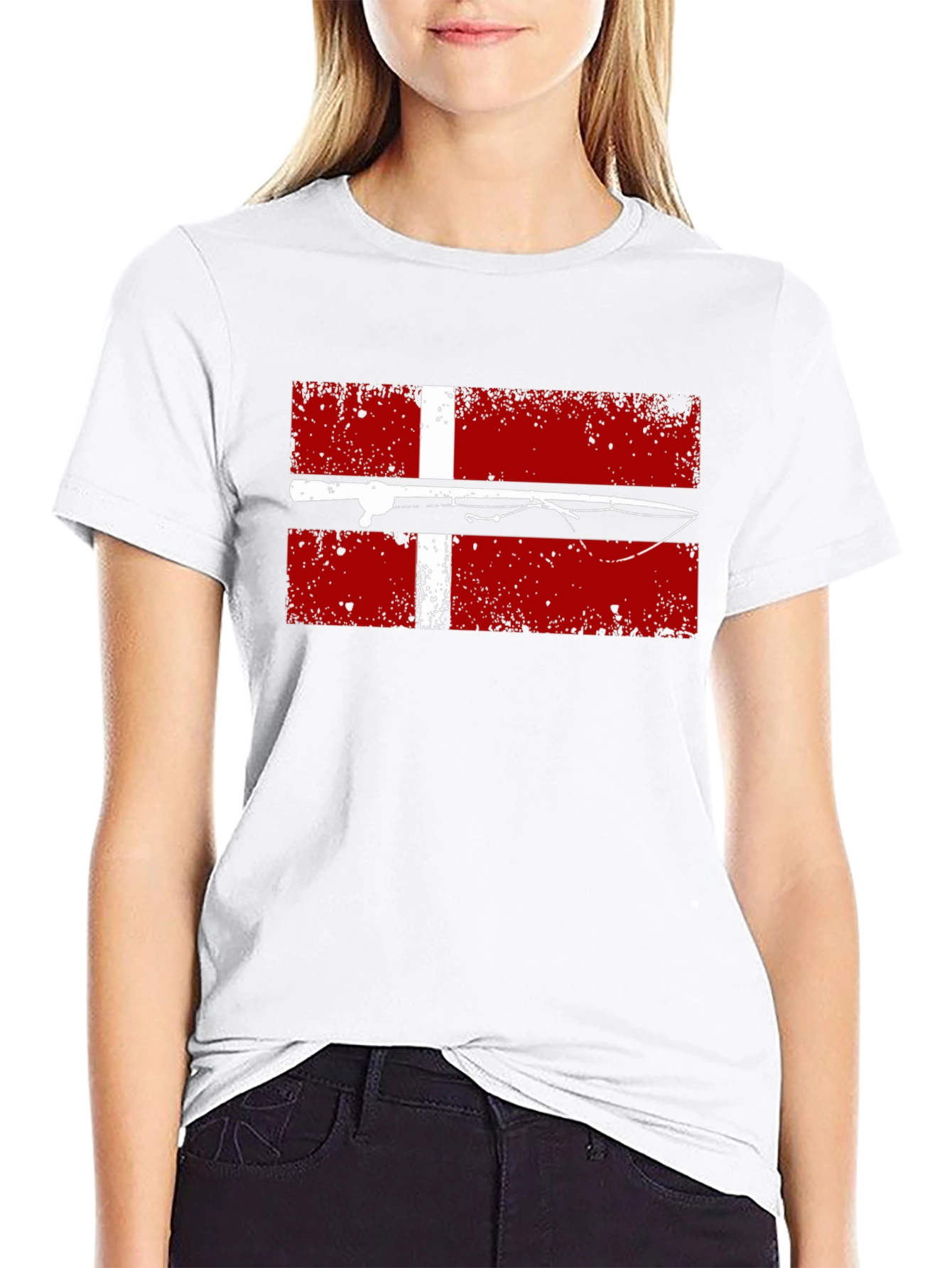 Fishing Denmark Flag T-Shirt - Angler Tee