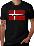 Fishing Denmark Flag T-Shirt - Angler Tee