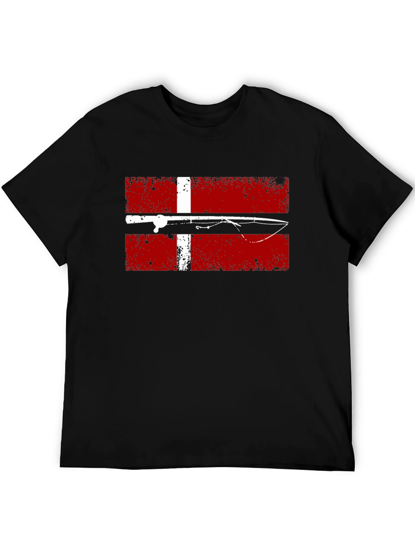 Fishing Denmark Flag T-Shirt - Angler Tee