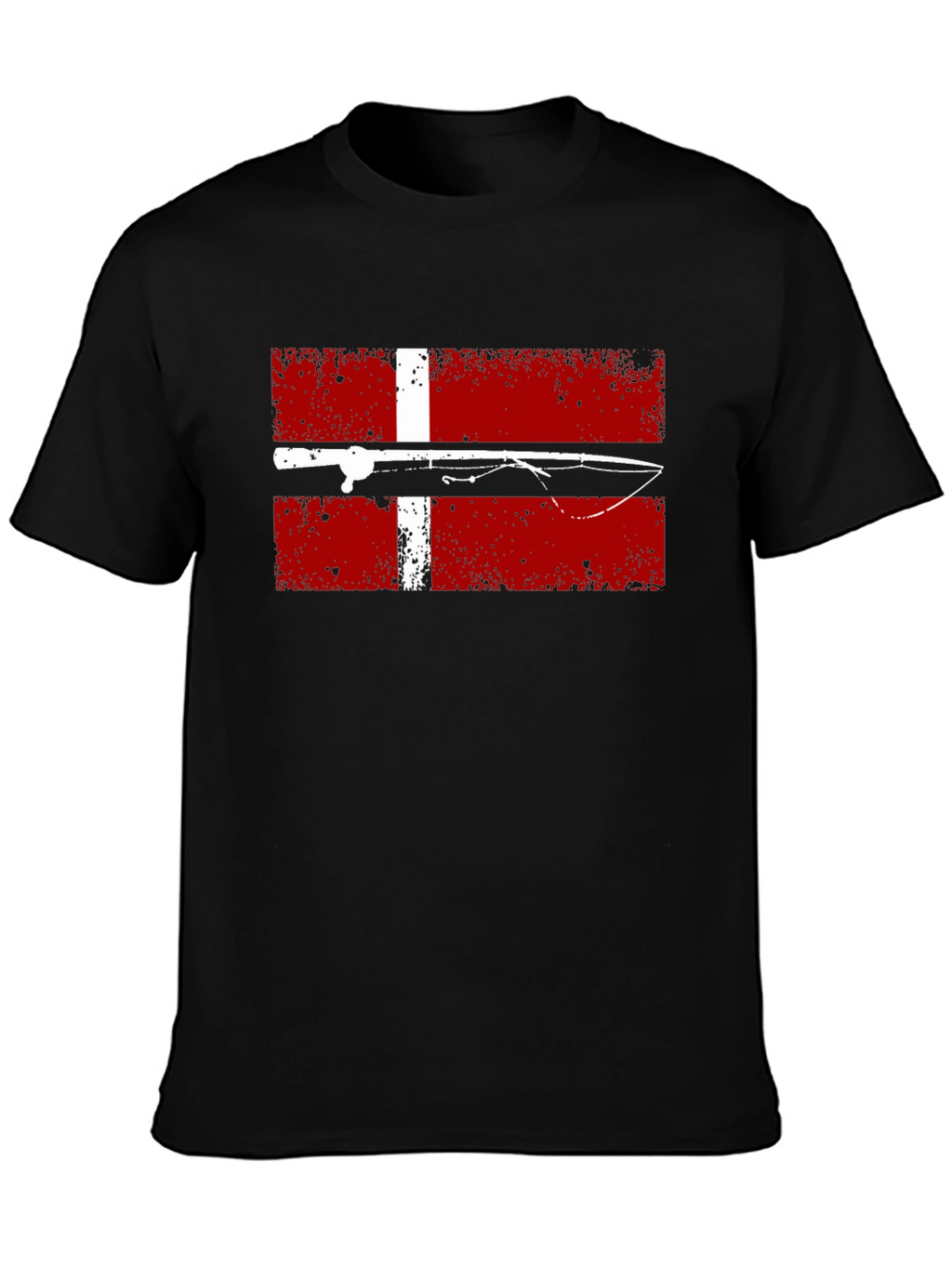 Fishing Denmark Flag T-Shirt - Angler Tee