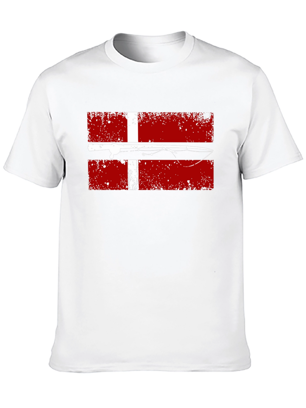 Fishing Denmark Flag T-Shirt - Angler Tee