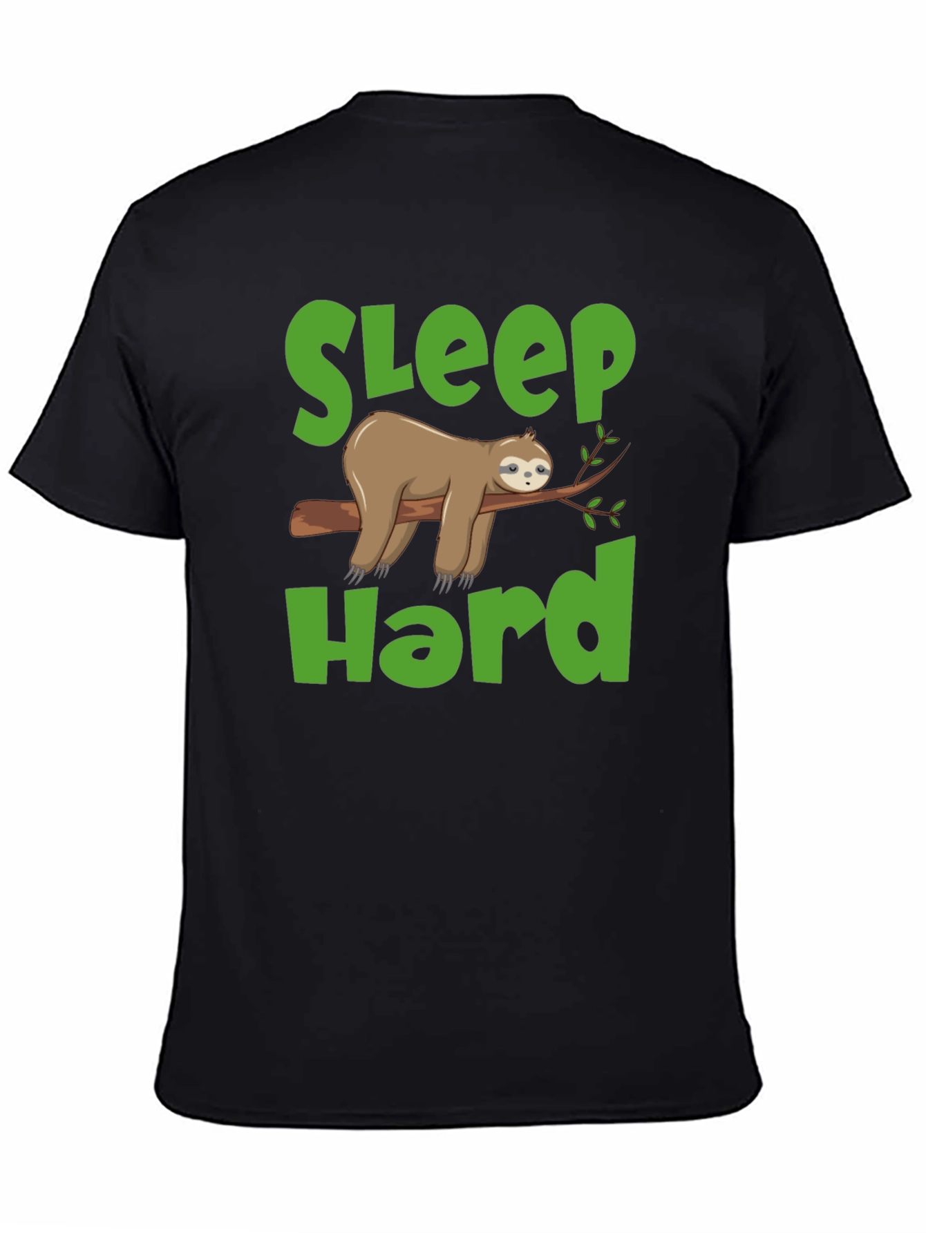 Sleep Hard Sloth Graphic T-Shirt