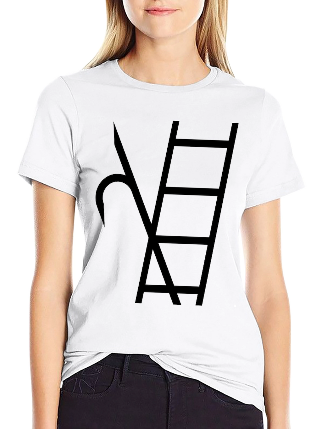 Mens Black Hook and Ladder T-Shirt