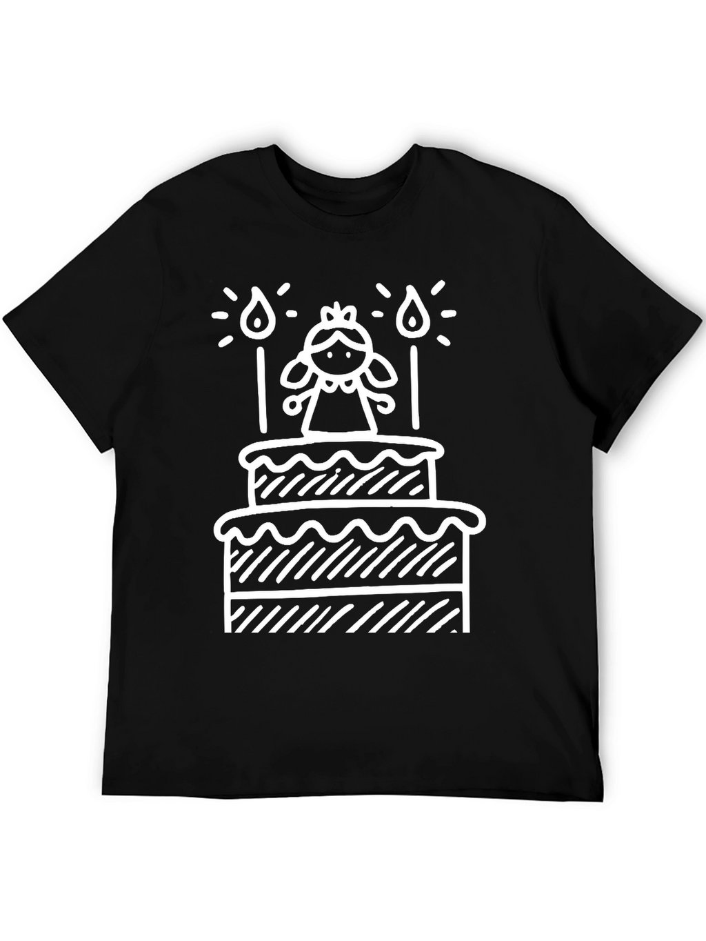 Birthday Cake Graphic T-Shirt
