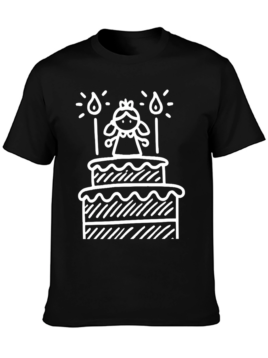 Birthday Cake Graphic T-Shirt