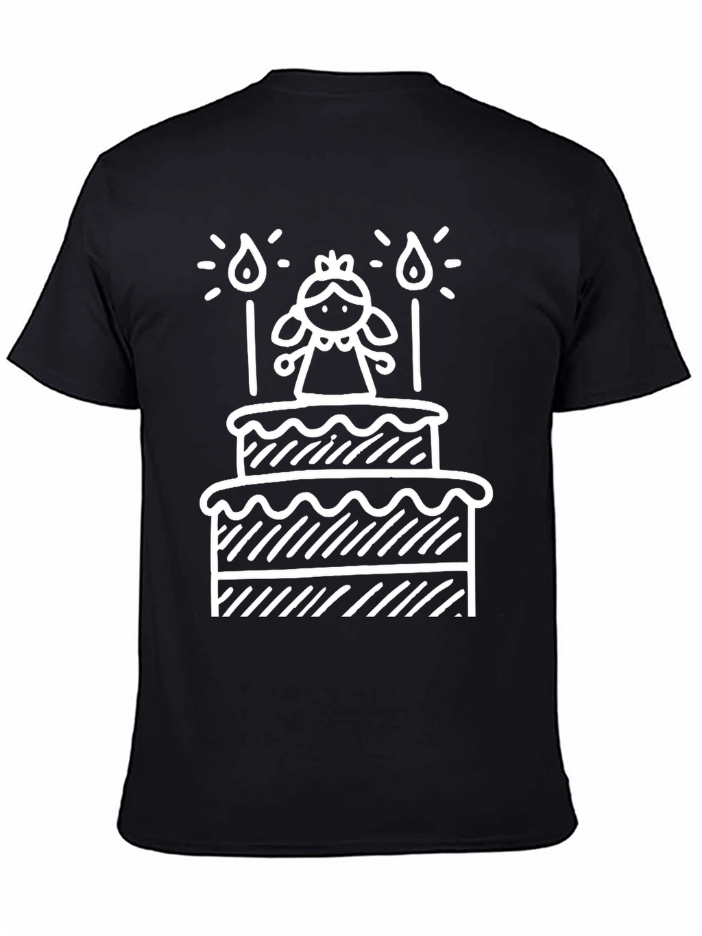 Birthday Cake Graphic T-Shirt