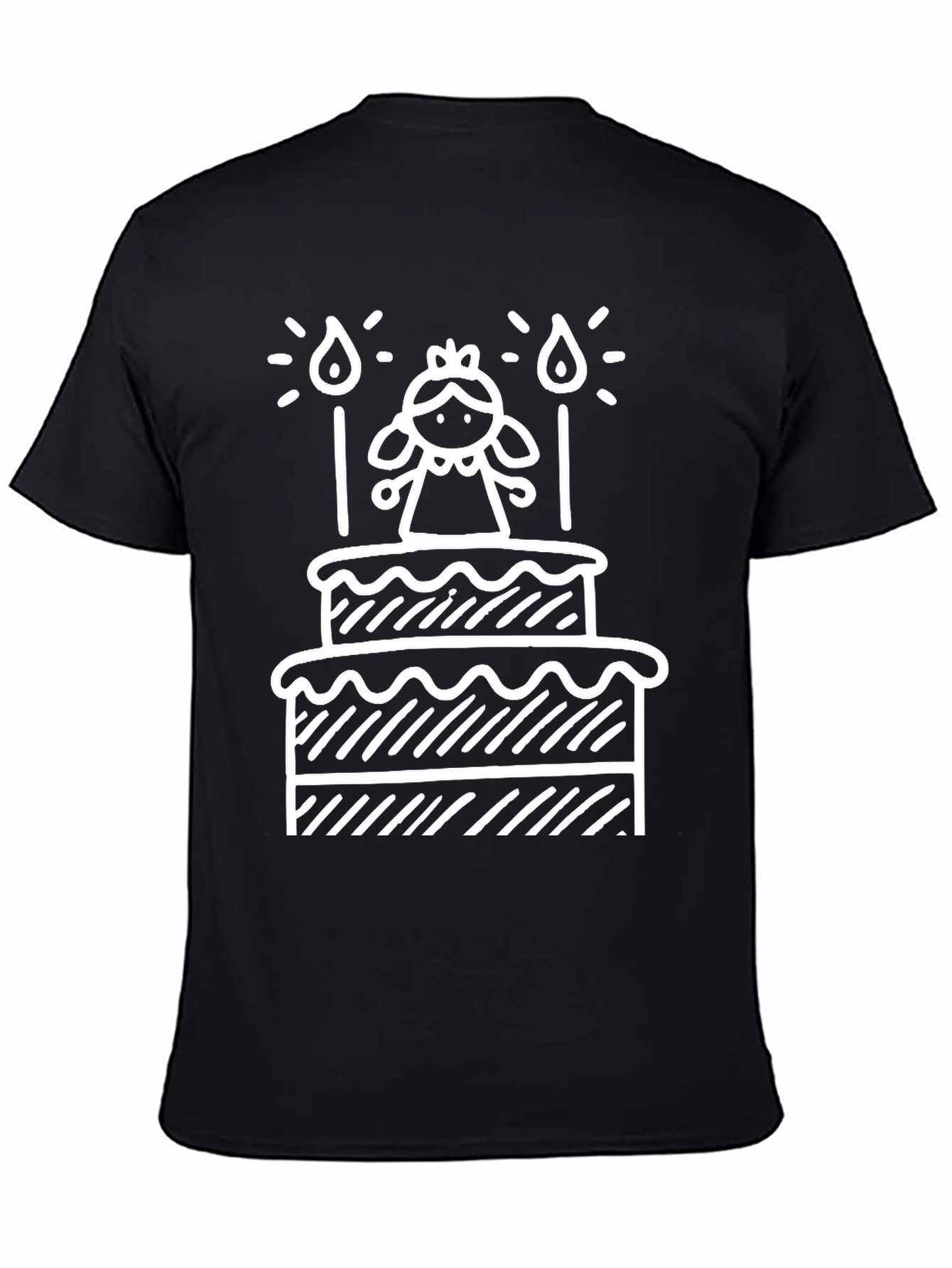 Birthday Cake Graphic T-Shirt