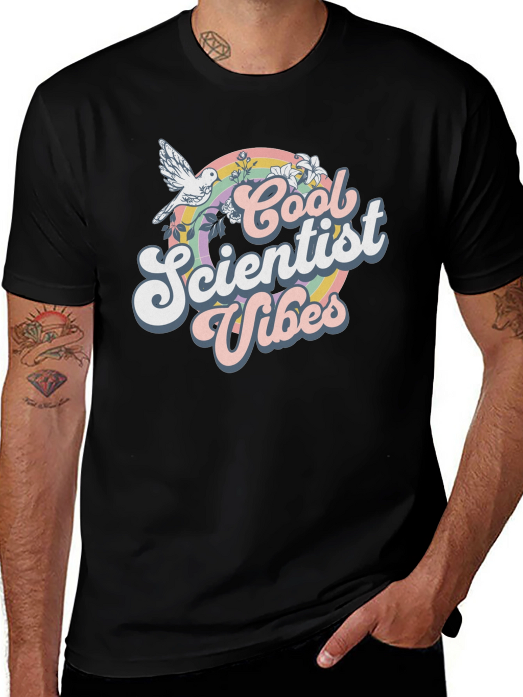 Cool Scientist Vibes Graphic T-Shirt