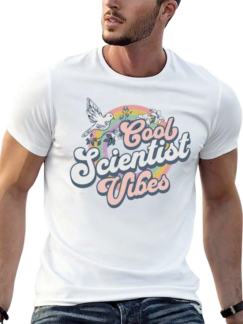 Cool Scientist Vibes Graphic T-Shirt