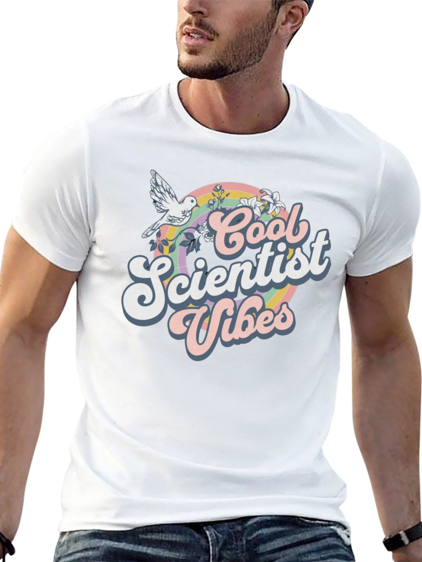 Cool Scientist Vibes Graphic T-Shirt